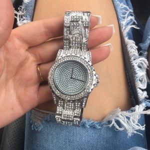 Luxury rhinestone wrist watch